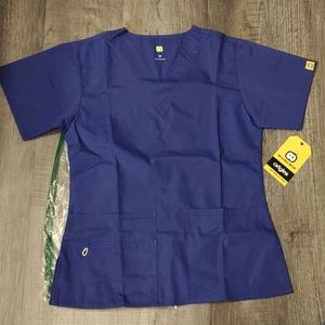 NWT Navy blue size XS scrub tops by wonder wink